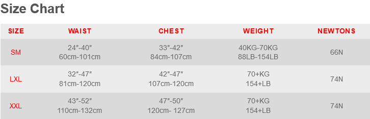 2023 Nookie Buoyancy Size Chart (Image) Mens Size Chart